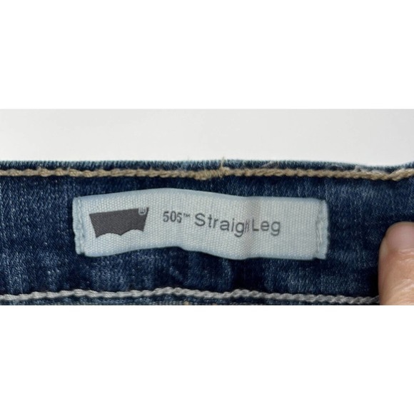 Women's Levi's 505 Straight Leg Denim Jeans Medium Wash Size 10S 30x30 - Picture 6 of 9